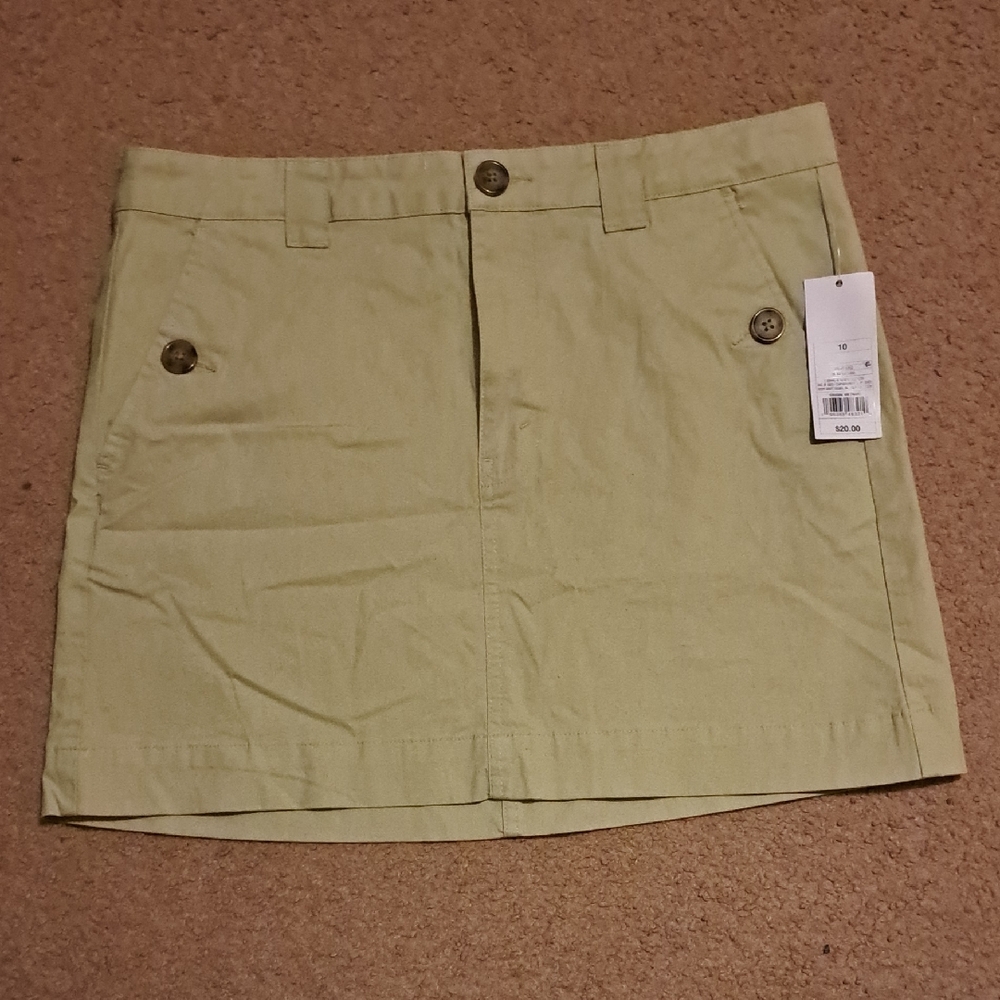 Wild Fable Khaki Mini Skirt